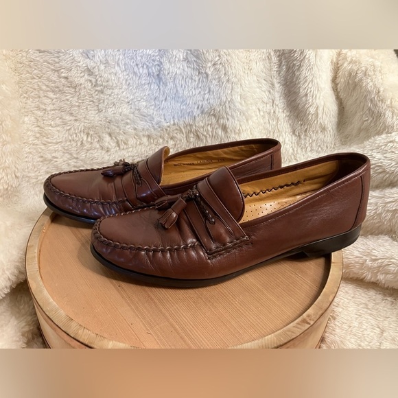 Mezlan Men’s Dress Shoes Tassels Slip-On Leather Loafers Size 10.5 - Picture 5 of 11